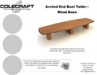 Arched End Boat- Wood Base
